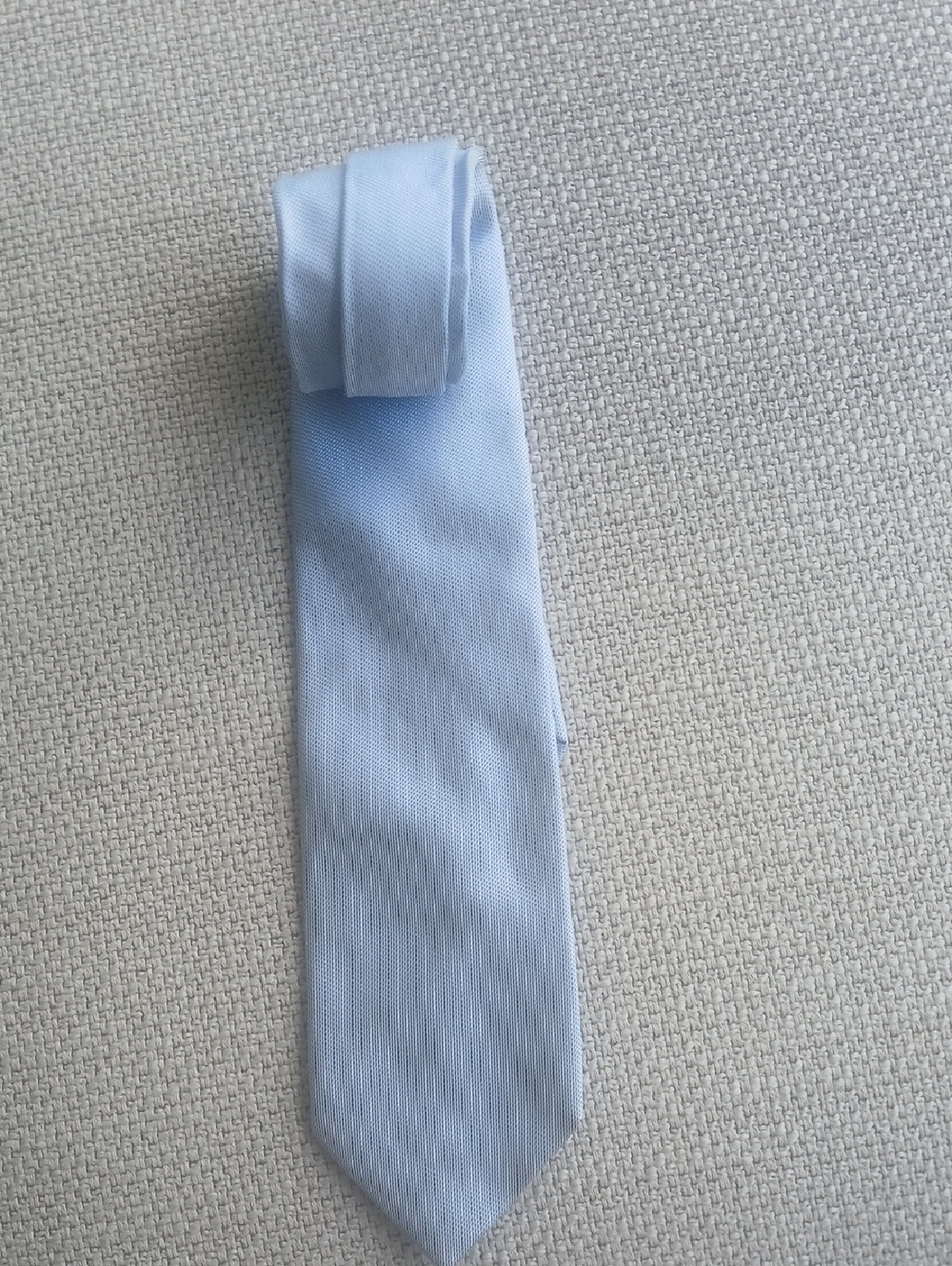 Light Blue Men's Tie - Solid Textured